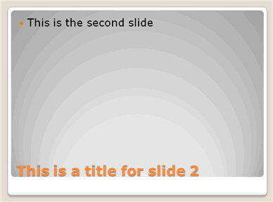 notes slide in normal view